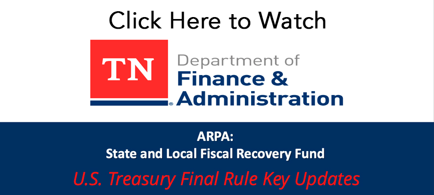 Watch TN Finance & Administration Final Rule Webinar